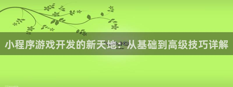 沐鸣2平台是杏彩的吗：小程序游戏开发的新天地：从基础到高级技巧详解