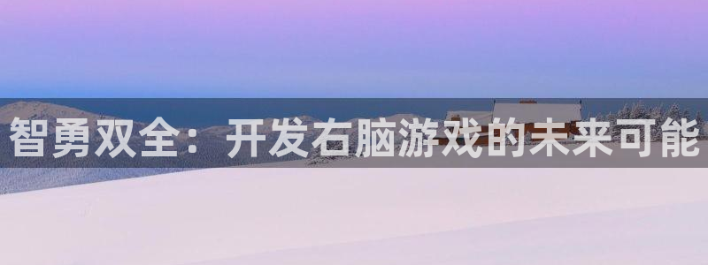 沐鸣2测速：智勇双全：开发右脑游戏的未来可能